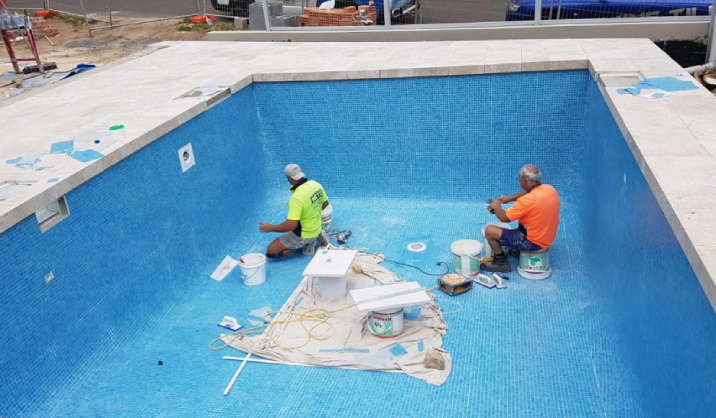 Pool Tiling Costs How To Save In, How To Install Glass Pool Tile
